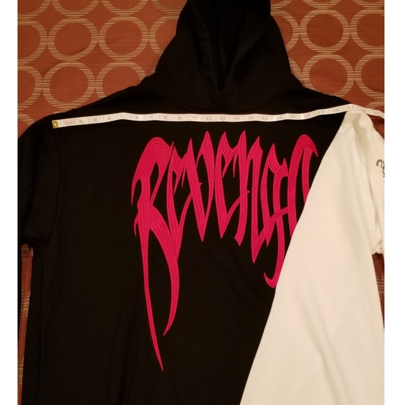 revenge split hoodie blue